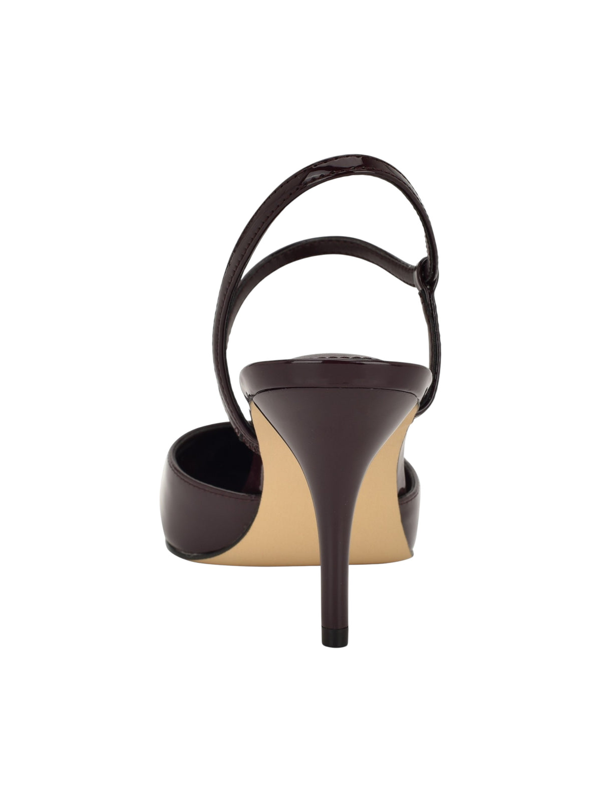 Women's Plain Solid Heeled Shoes,Burgandy