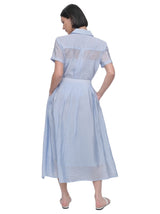Women's Plain Skirt,Blue