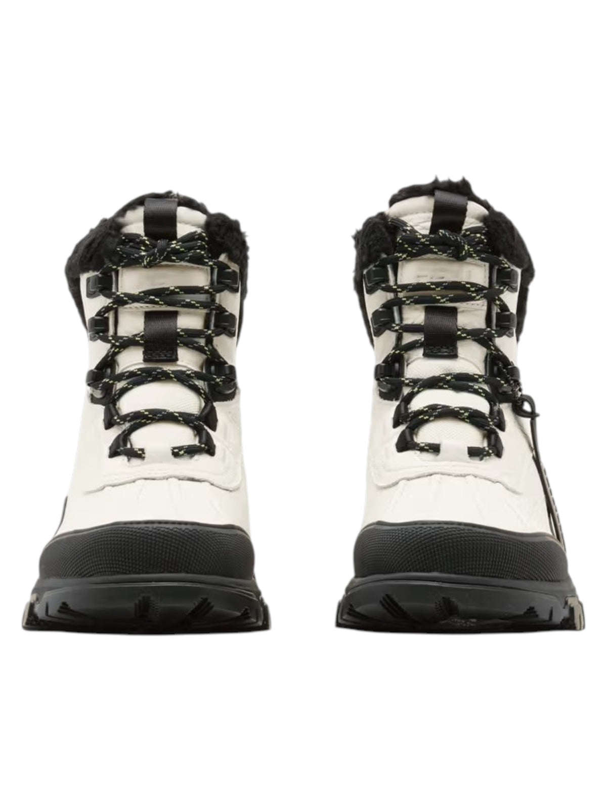 Women's Colorblocked Ankle Boots For Snow,White/Black