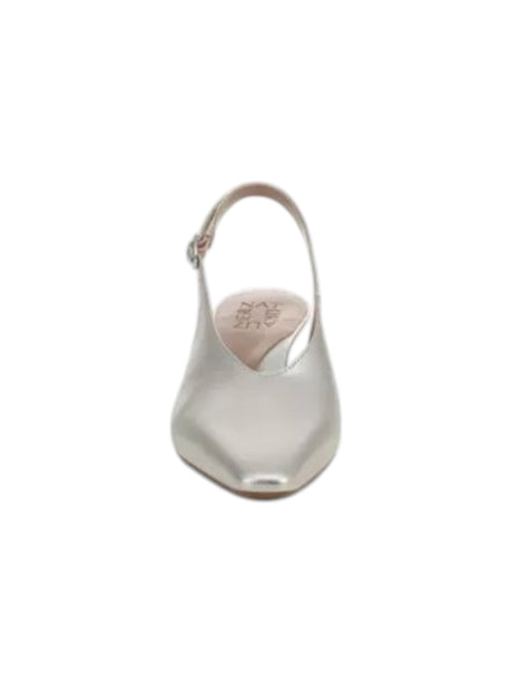 Women's Plain Heeled Shoes,Silver