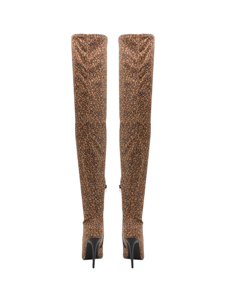 Women's Printed High Boots,Tiger