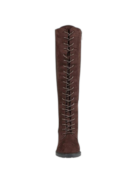 Women's Textured Jenicca Boots,Dark Brown