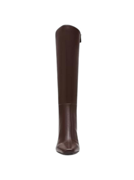 Women's Plain Perfektion Mid Calf High Boots,Dark Brown