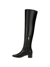 Women's Plain High Boots,Black