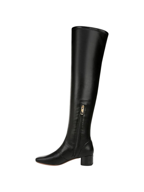 Women's Plain High Boots,Black