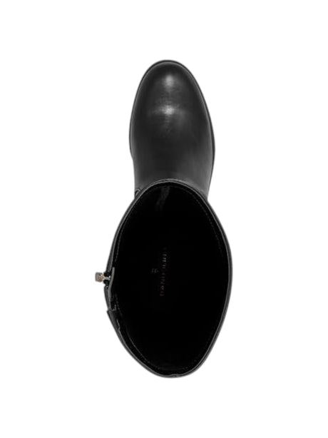 Women's Plain High Boots,Black