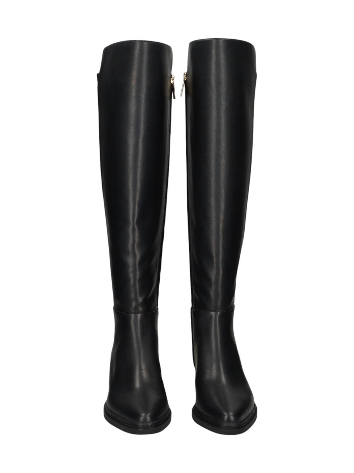 Women's Plain High Boots,Black