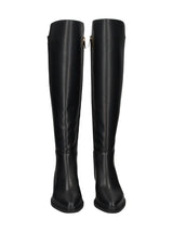 Women's Plain High Boots,Black