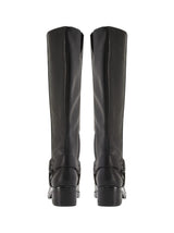 Women's Plain High Boots,Black