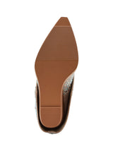 Women's Rhinestone Cuffed Wedge Western Boots,Multi