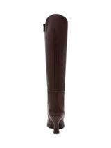 Women's Plain Perfektion Mid Calf High Boots,Dark Brown