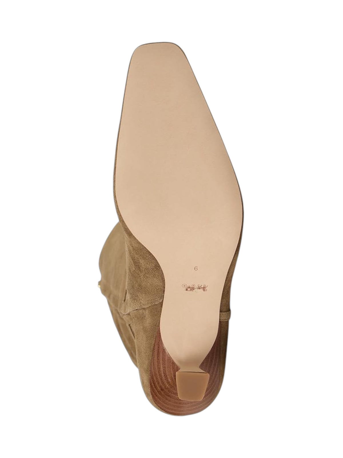 Women's Plain Raquel Suede High Boots,Olive Brown
