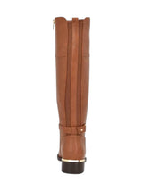 Women's Logo Patched High Boots,Brown
