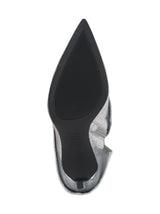 Women's Striking Silver Crinkle Metallic Finish Ankle Boots,Silver