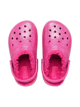 Kids Girl's Lined Glitter Crocs,Pink