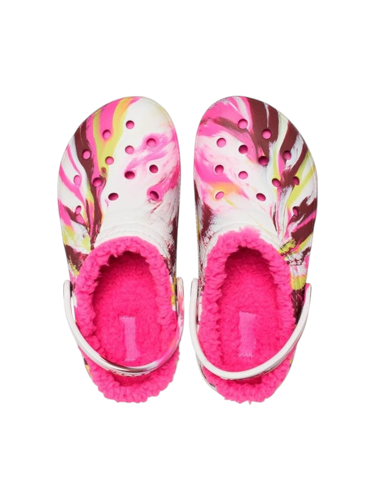 Kids Girl's Lined Marbled Crocs,Multi