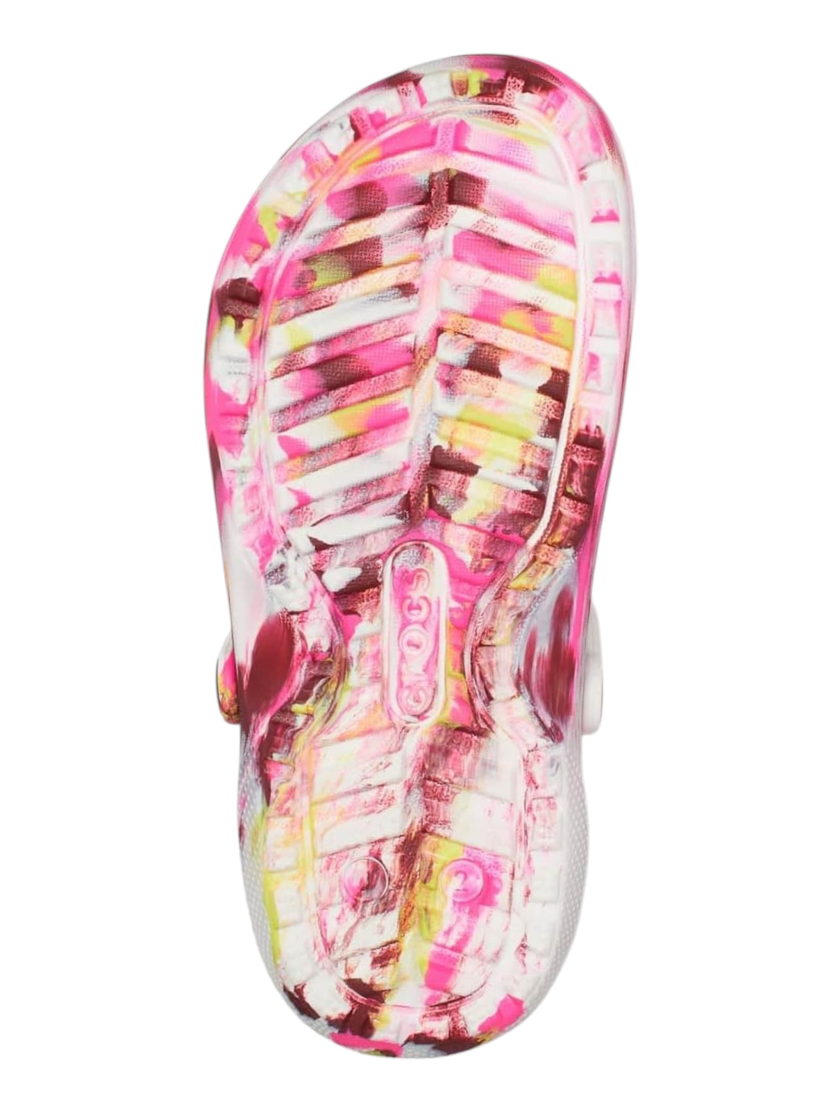Kids Girl's Lined Marbled Crocs,Multi
