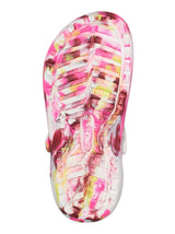 Kids Girl's Lined Marbled Crocs,Multi