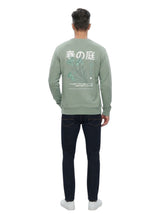 Men's Printed Sweater,Sage Green