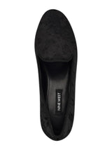 Women's Plain Velvet Ballerina,Black