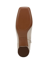 Women's Plain Leather Ankle Boots,Light Beige