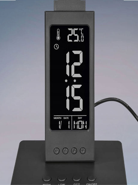 Led Lamp Desk With Clock & Weather Station