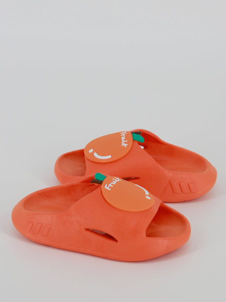 Image for Kids Boy Fruit Slippers Sandals,Orange