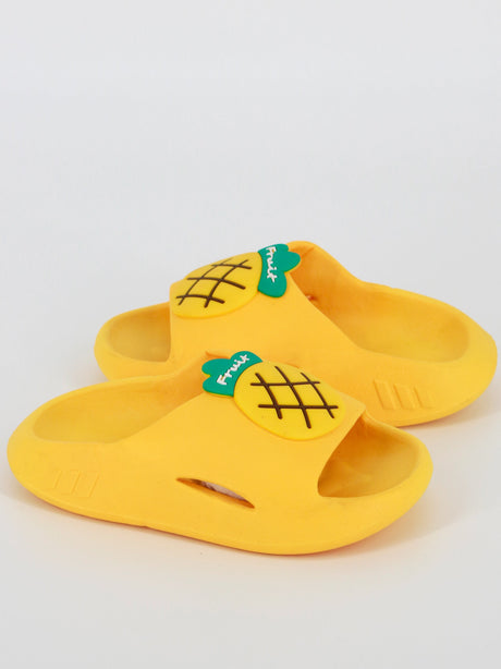 Image for Kids Boy Fruit Slippers Shoes,Yellow