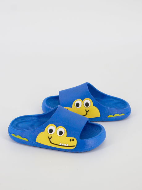 Image for Kids Boy Cartoon Crocodile Slippers Shoes,Blue