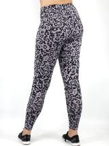 Image for Women's Leopard Printed Legging,Grey