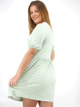 Image for Women's Polka Dots Dress,Green