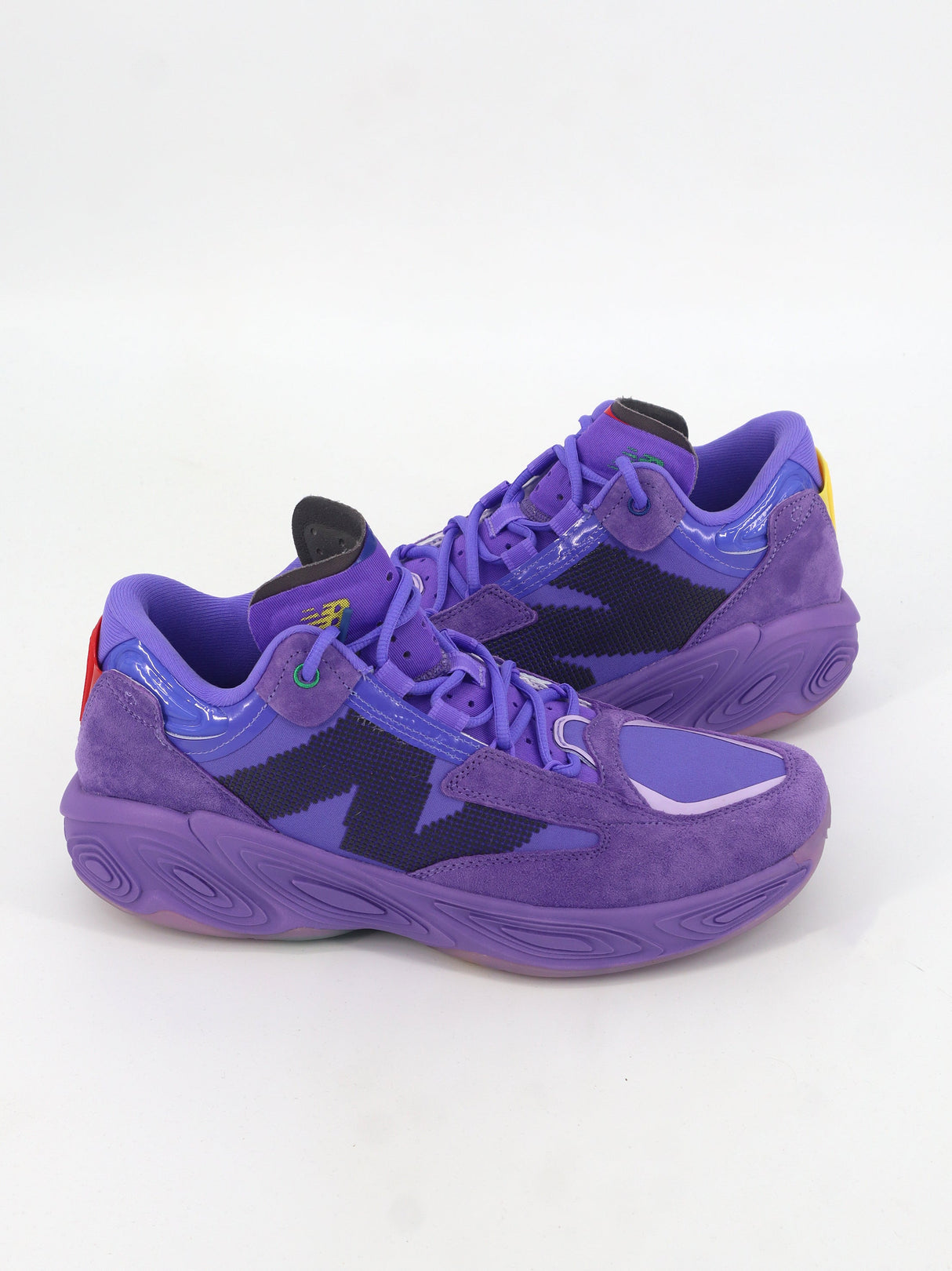 Men's Printed Basketball Shoes,Purple