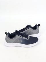 Men's Brand Logo Printed Running Shoes,Navy/Grey