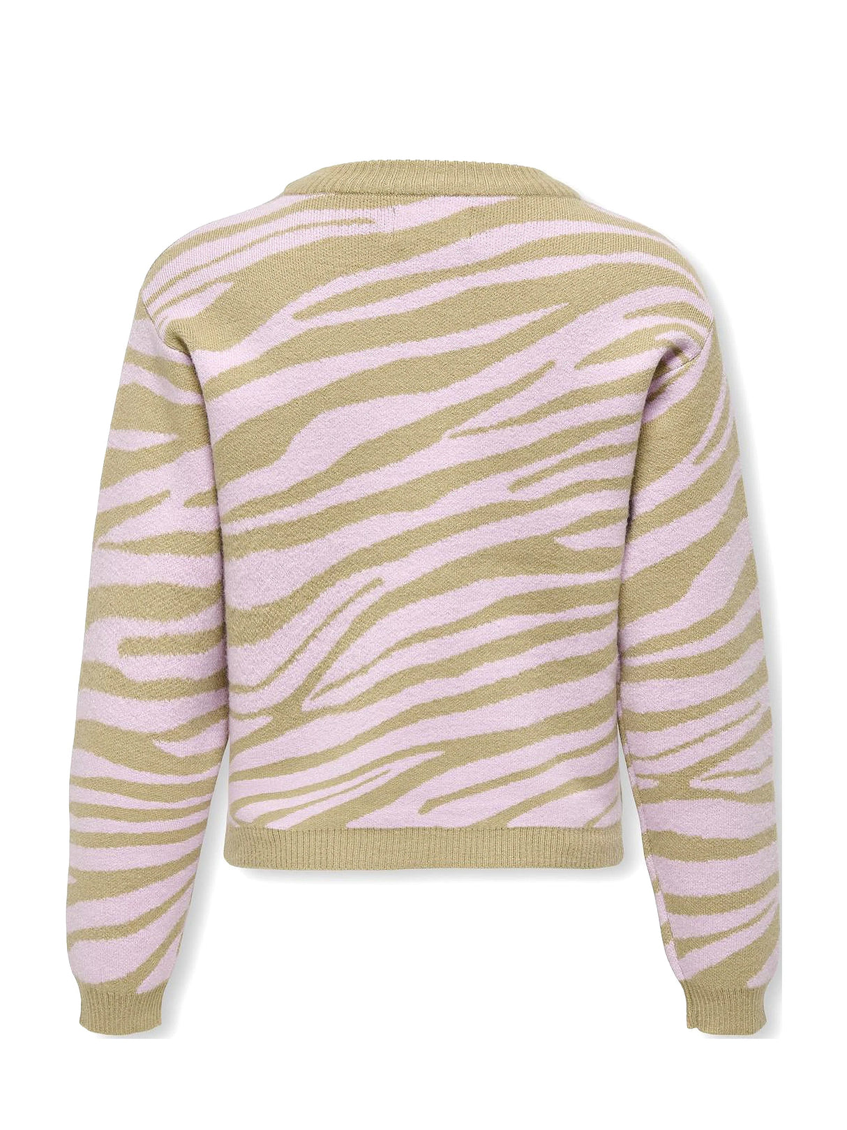 Kids Girl's Printed Sweater,Beige/Pink