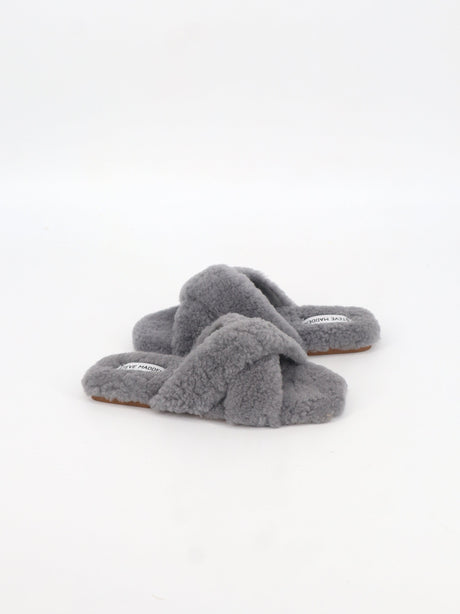 Women's Shearling Slippers,Grey