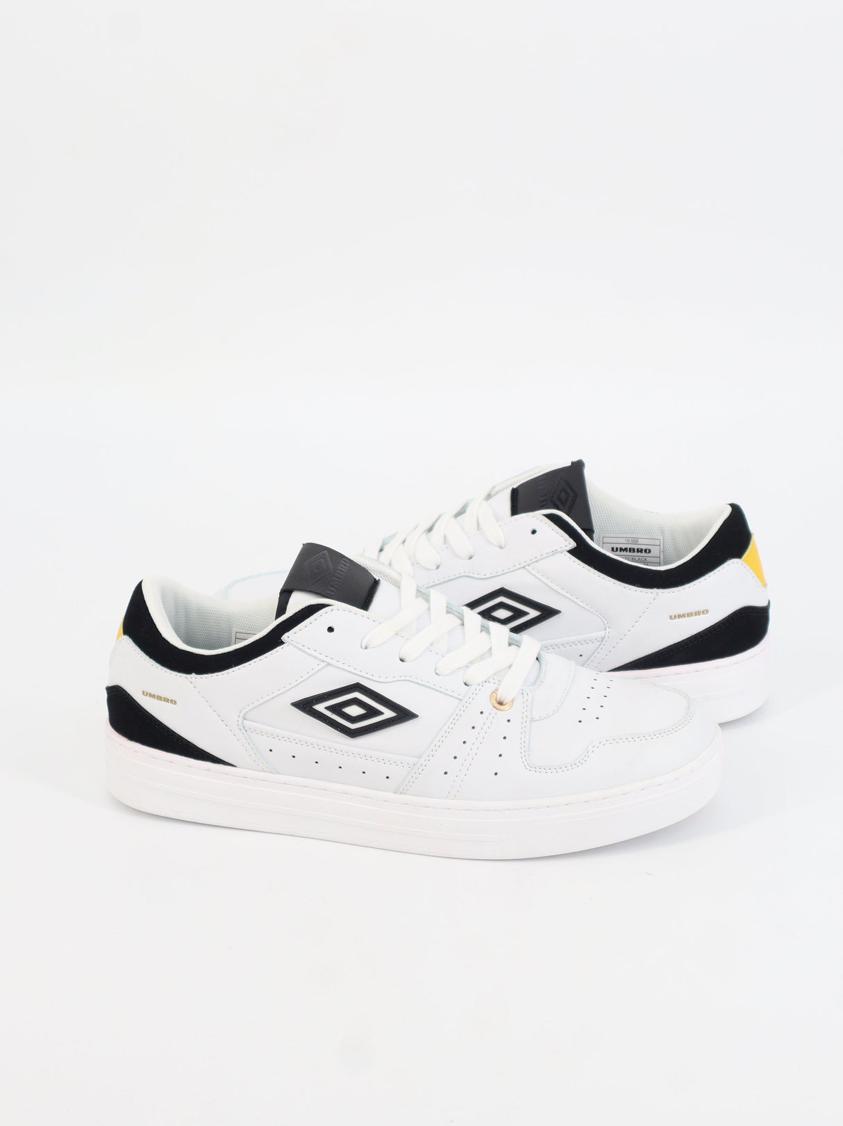 Men's Brand Logo Embroidered Sneakers,White