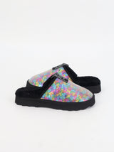 Women's Faux Fur Slippers,Multi