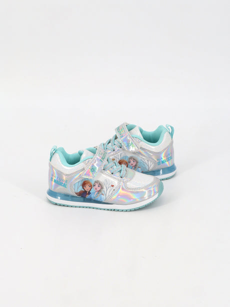 Kids Girl's Graphic Printed Shoes,Silver/Mint