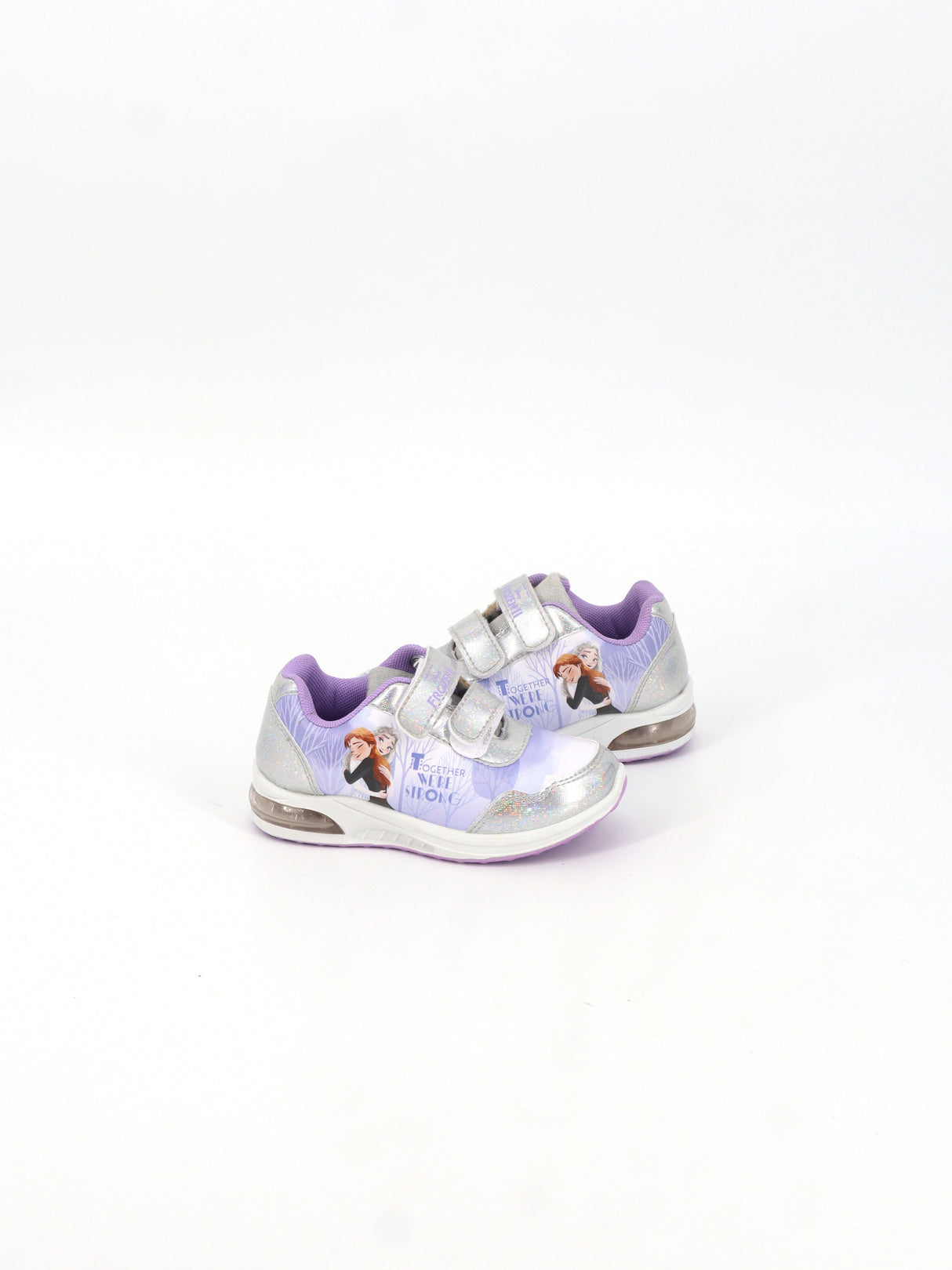 Kids Girl's Graphic Printed Shoes,Silver/Light Purple