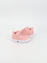 Kids Girl's Textured Sneakers,Pink