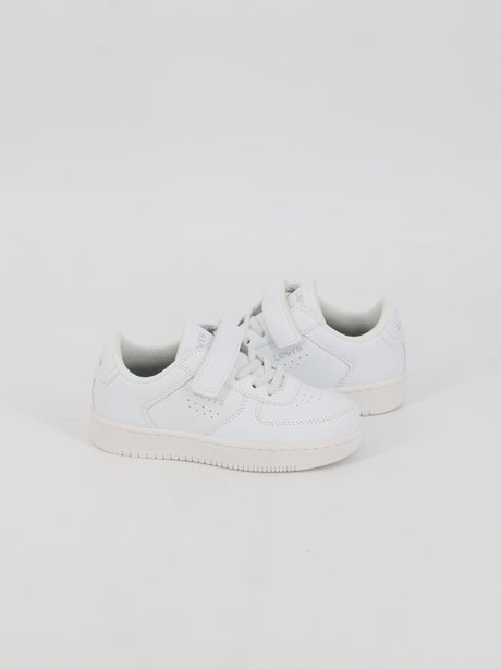 Kids Girl's Plain Sneakers,White