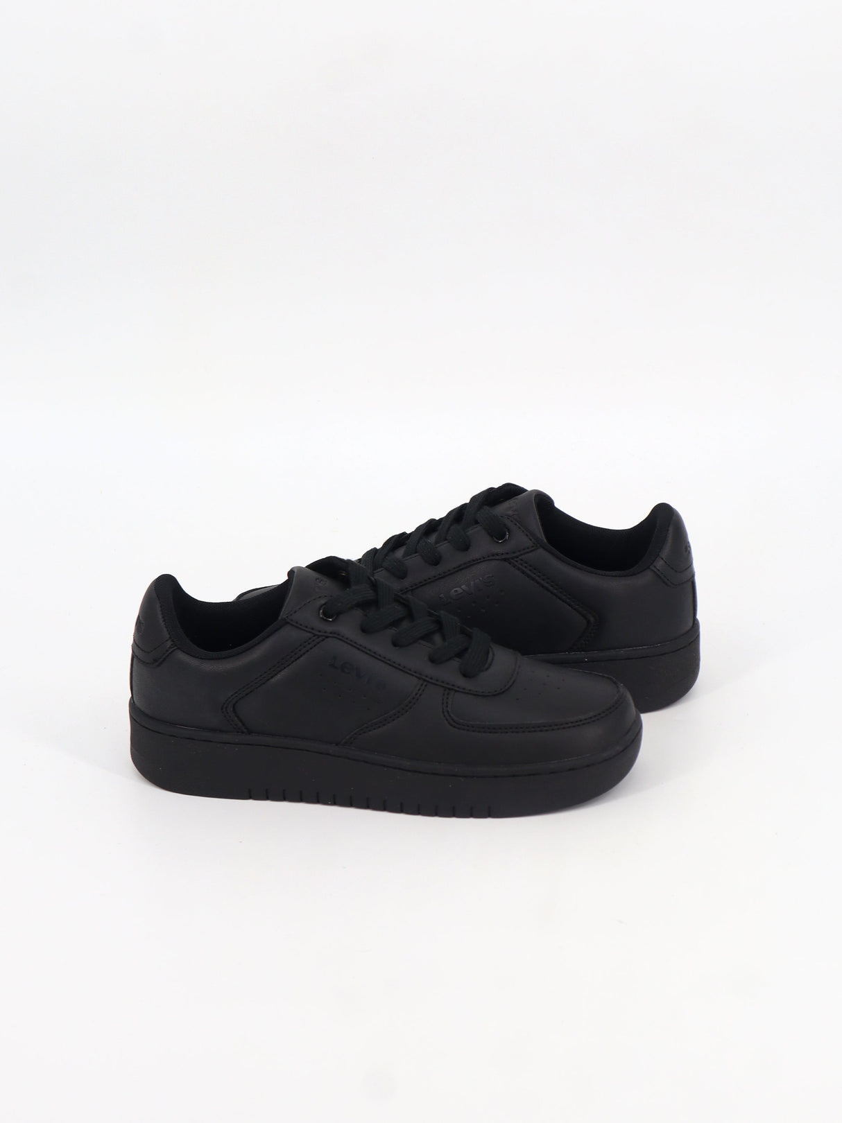 Kids Boy's Plain Sneakers,Black