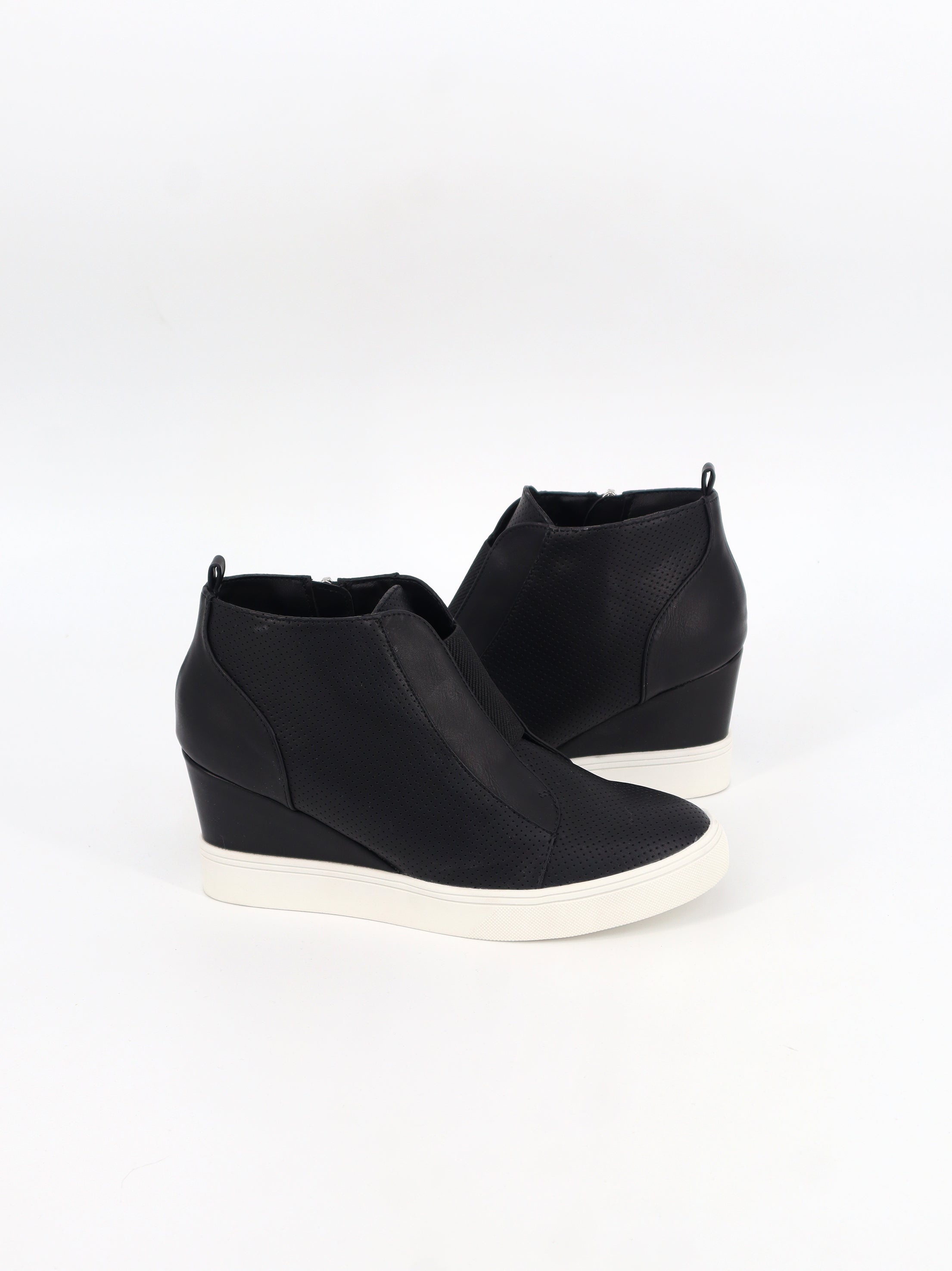 Women s Textured High Sneakers Black All Brands Factory Outlet