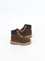 Kids Boy's Plain Ankle Boots,Dark Brown