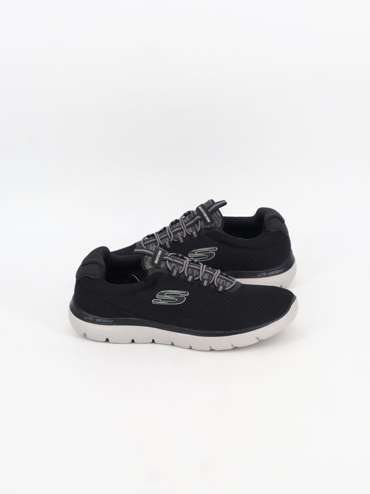 Men's Brand Logo Printed Running Shoes,Black