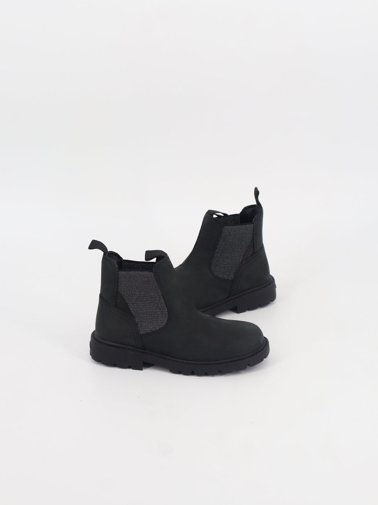 Kids Girl's Plain Ankle Boots,Black