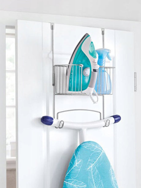 Iron & Ironing Board Holder