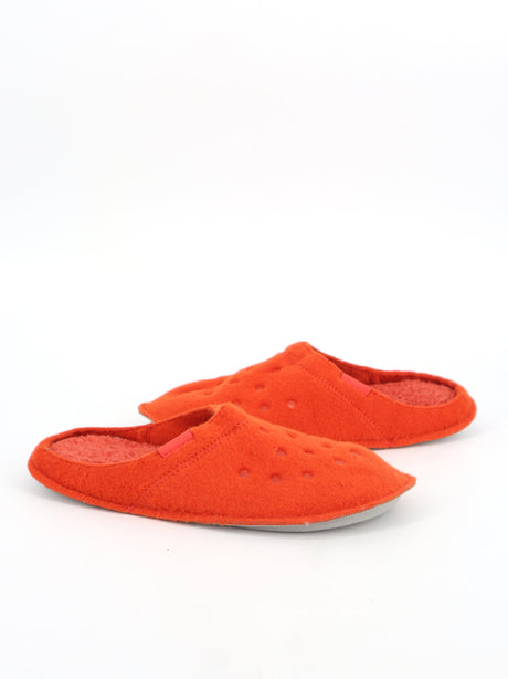 Women's Fleece Slippers,Dark Orange