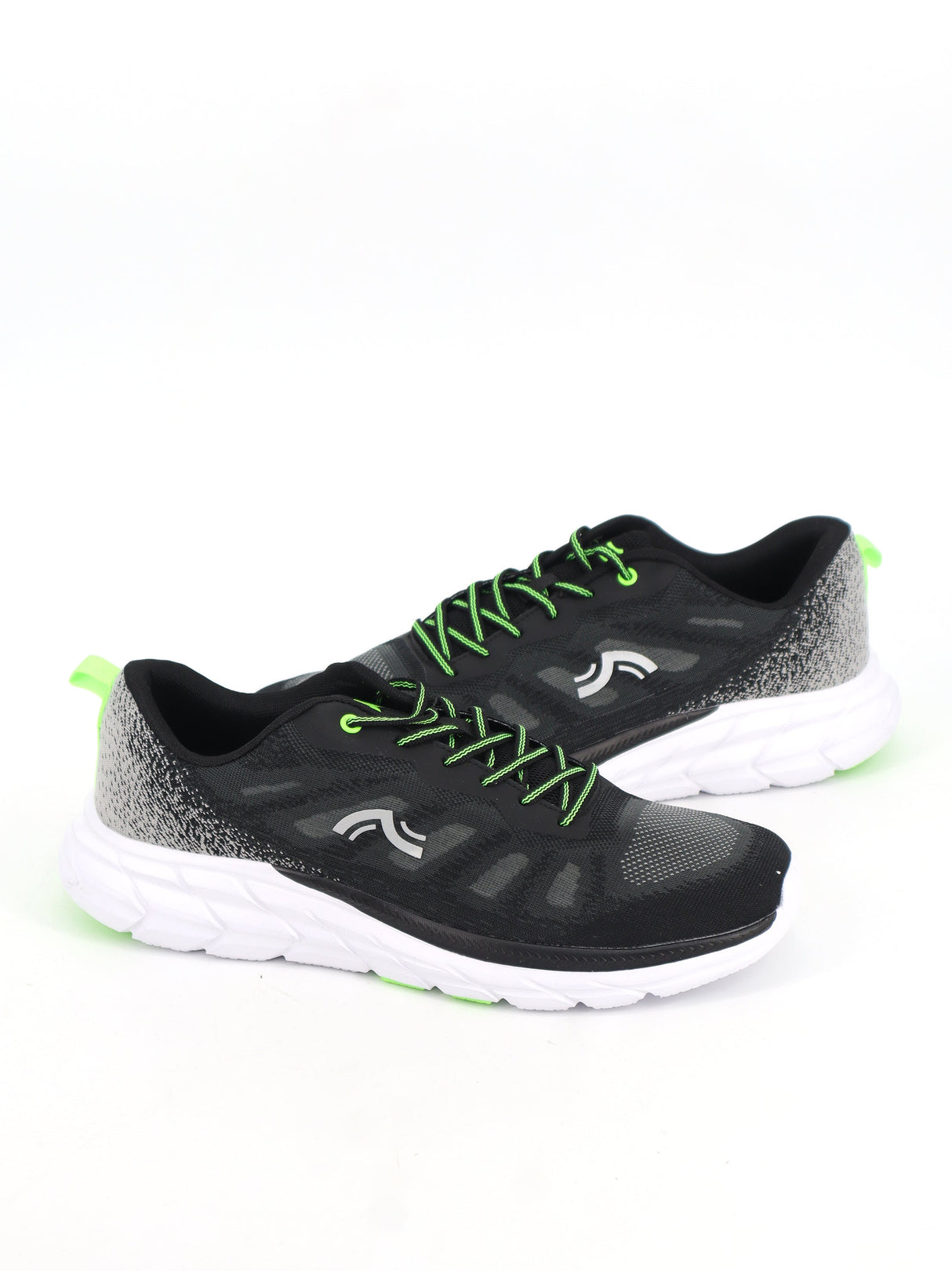Image for Men's Brand Logo Printed Running Shoes,Black