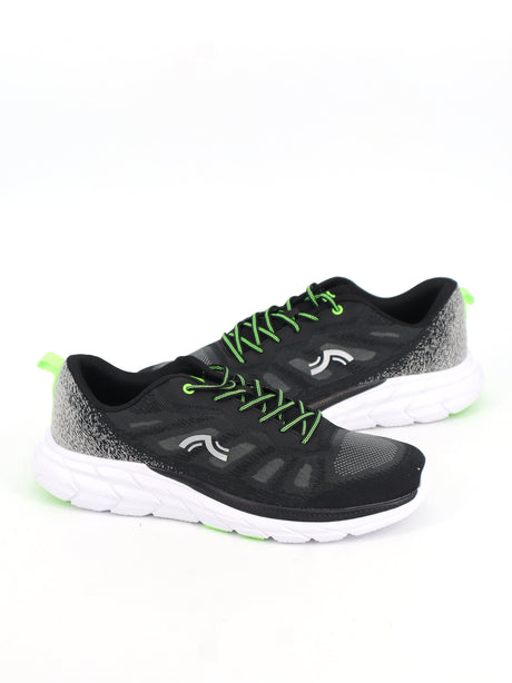 Image for Men's Brand Logo Printed Running Shoes,Black